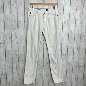 Adriano Goldschmied The Premiere Skinny Straight White Cotton Jeans Flawed 29R